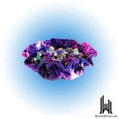 VELVET DICE BAG COMPARTMENT WITH POCKETS - GALAXY